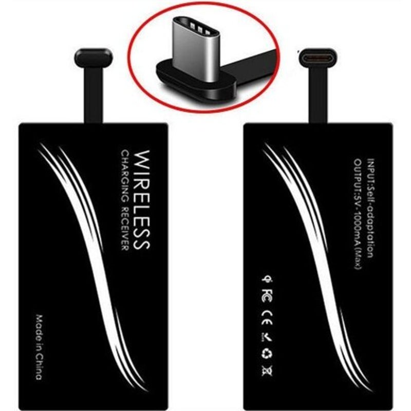 5W / 10W Ultra Slim Qi Qc Fast Quick Charge Wireless Charger Pad With Type Receiver Kit White