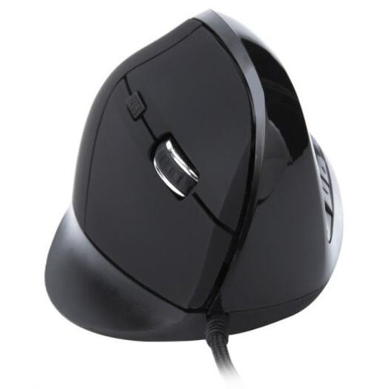 W30 Usb Wired Vertical Mouse Black