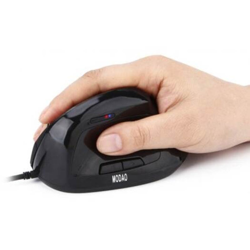W30 Usb Wired Vertical Mouse Black