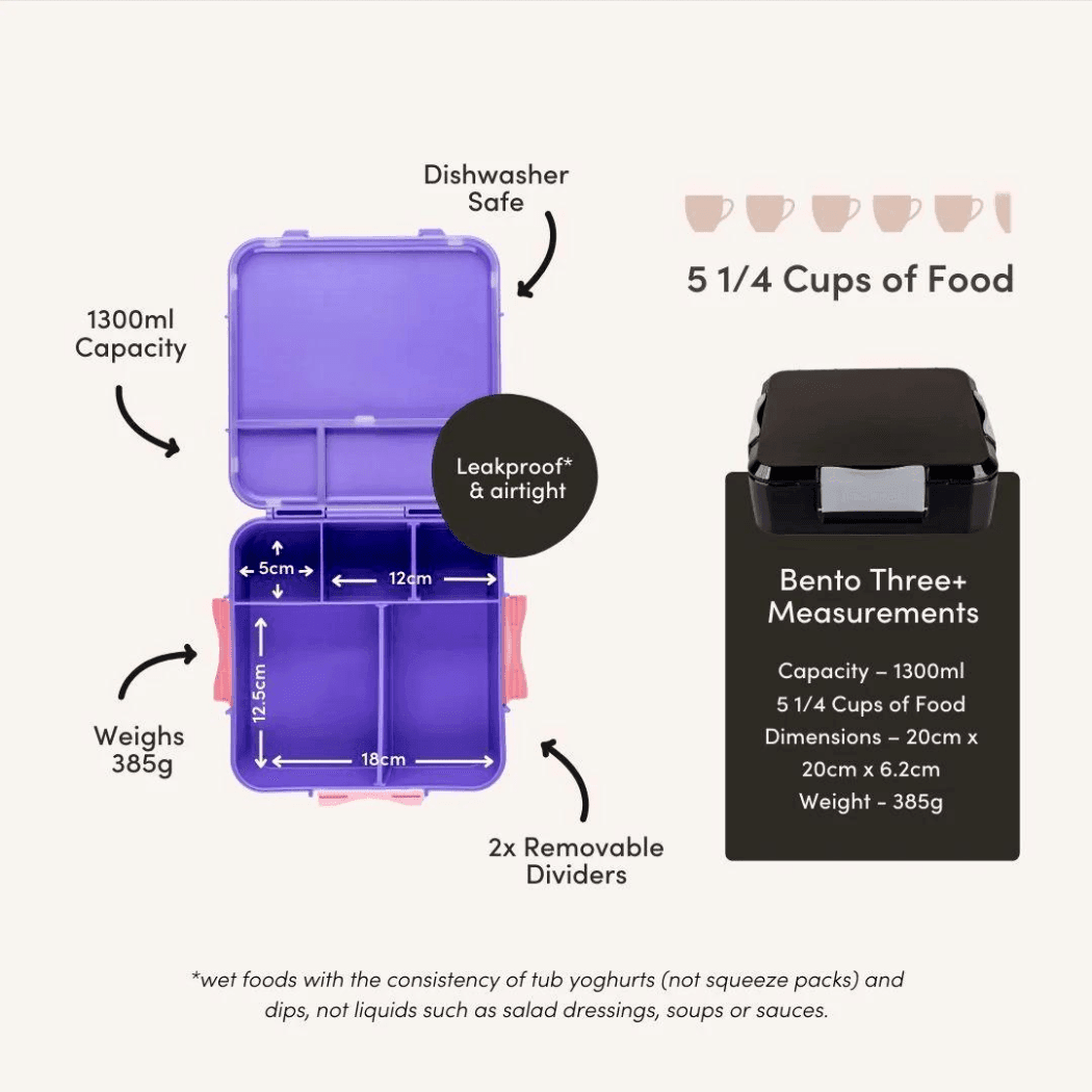 Bento Plus Lunch Box Blueberry Large Capacity Leakproof Food Container