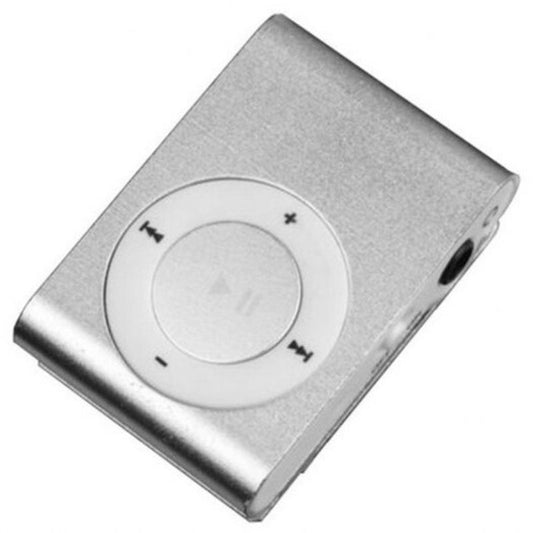 Mp3 Music Media Player Support 32Gb Micro Sd Tf Card Mini Fashion Clip For Reading Best Gift Silver