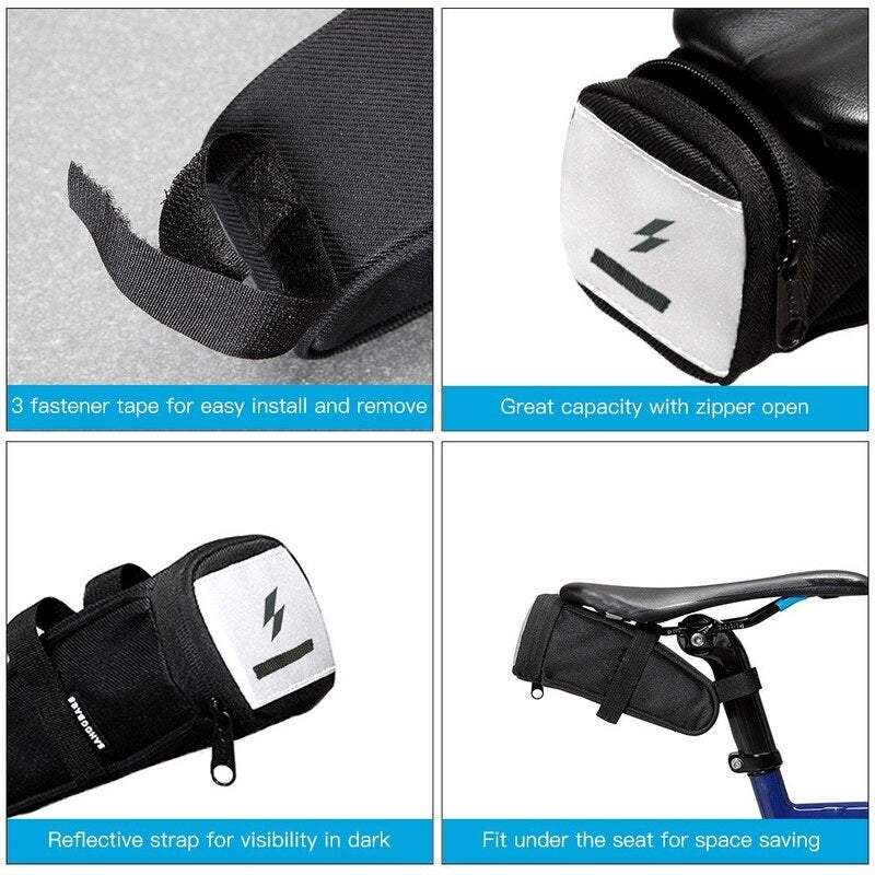 Saddle Bags Panniers Mtb Road Bike Storage Seat Post Bicycle Cycling Pack
