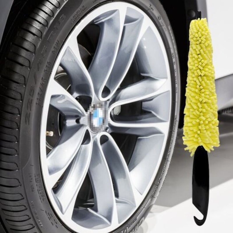 Multi Function Auto Car Wheel Cleaning Brush Yellow