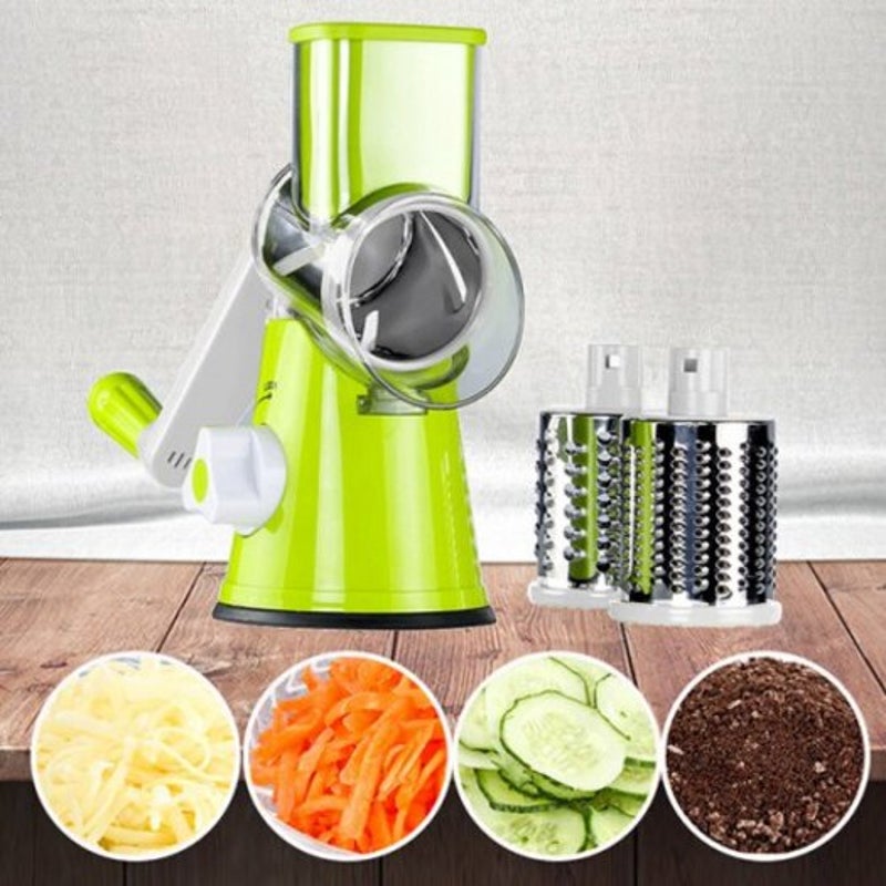 Multi Function Shredder Wholehand Roller Rotary Grater Broken Cheese Tools Green