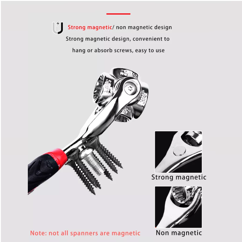 Multi Function 8 In 1 / 52 Socket Wrench Universal Tool