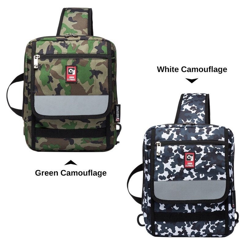 Multi Functional Skateboard Longboard Carry Bag Sling Green Camouflage