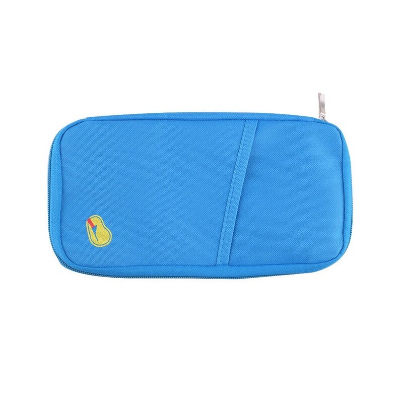 Multi Functional Travel Passport Package Holder Case Blue