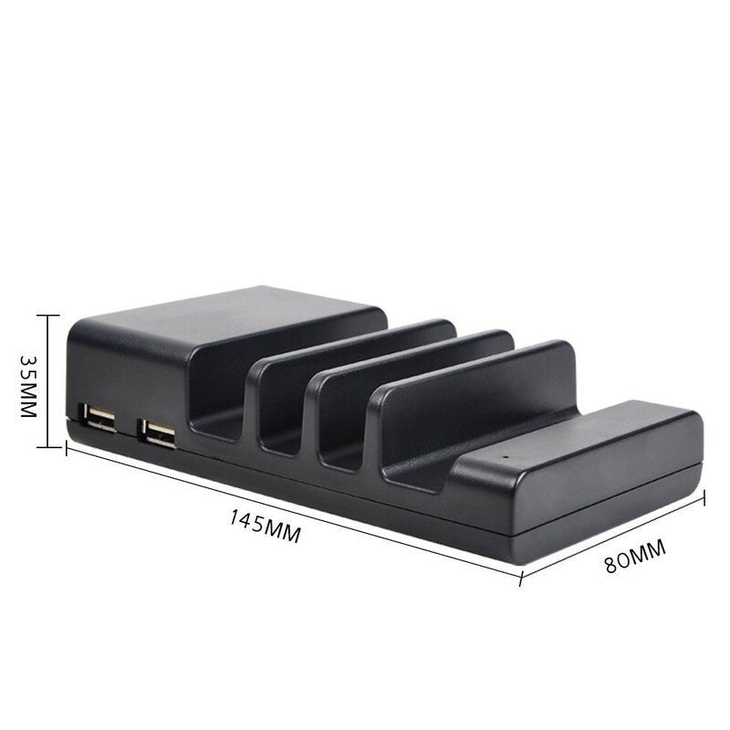 4 Port Usb Charging Station Dock Stand Holder 5V 2.4A 1A Phone Charger