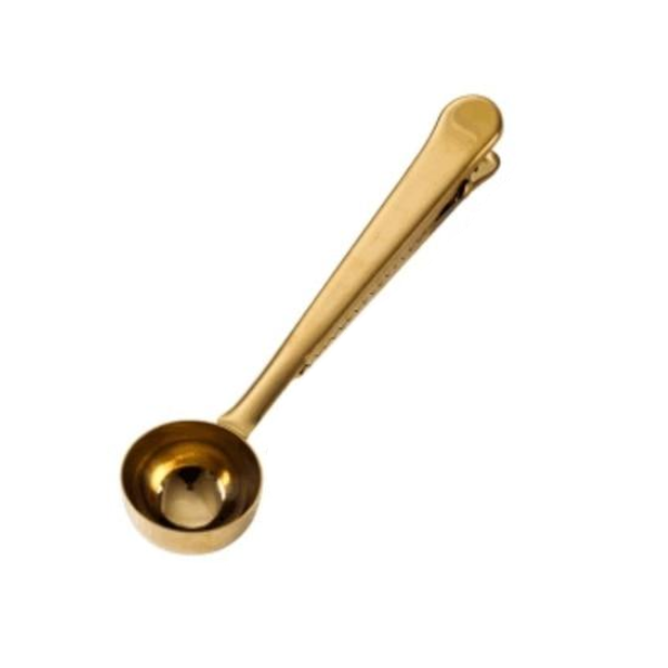 Multi Purpose Stainless Steel Coffee Scoop With Clip