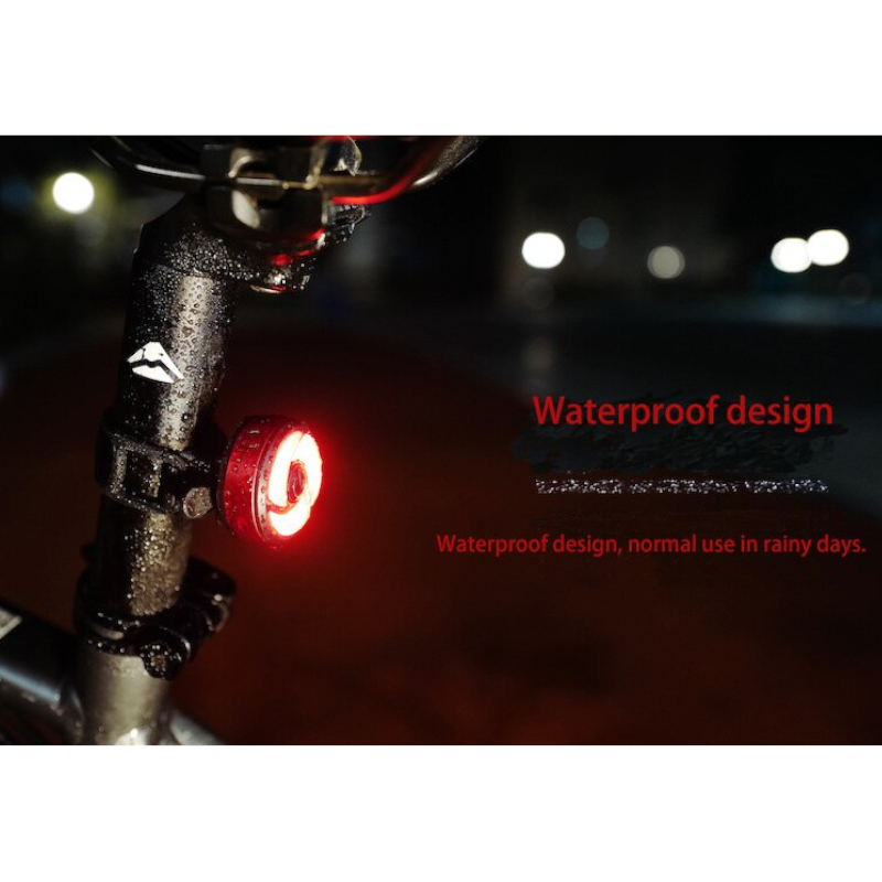 Usb Charging Led Flash Tail Light For Mountain Bike - Red