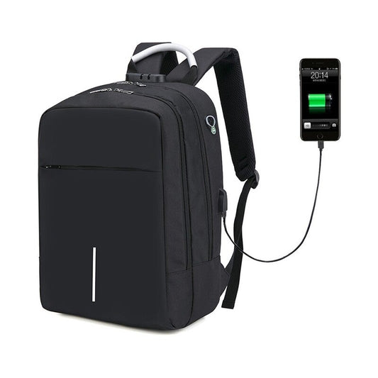 Multifunction Oxford Laptop Backpack Black