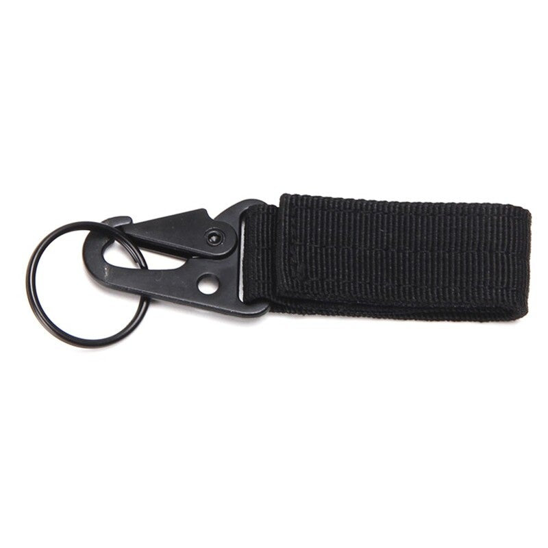 Belt Clip Camping Hiking Bag Webbing Connecting Buckle Hook Key Ring Keychain