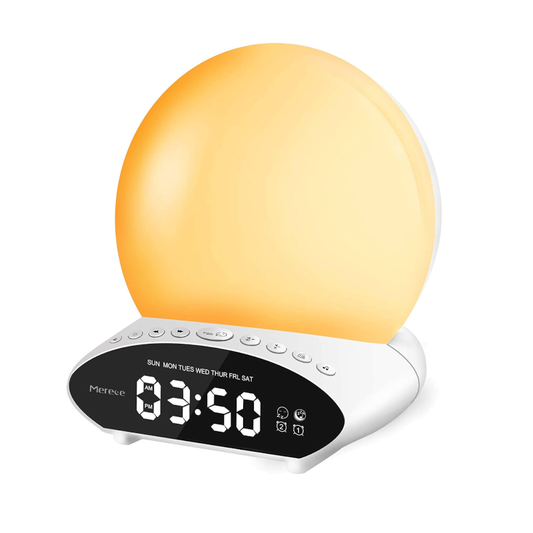 Multifunctional Alarm Clock Sunrise Sunset Projector Night Light