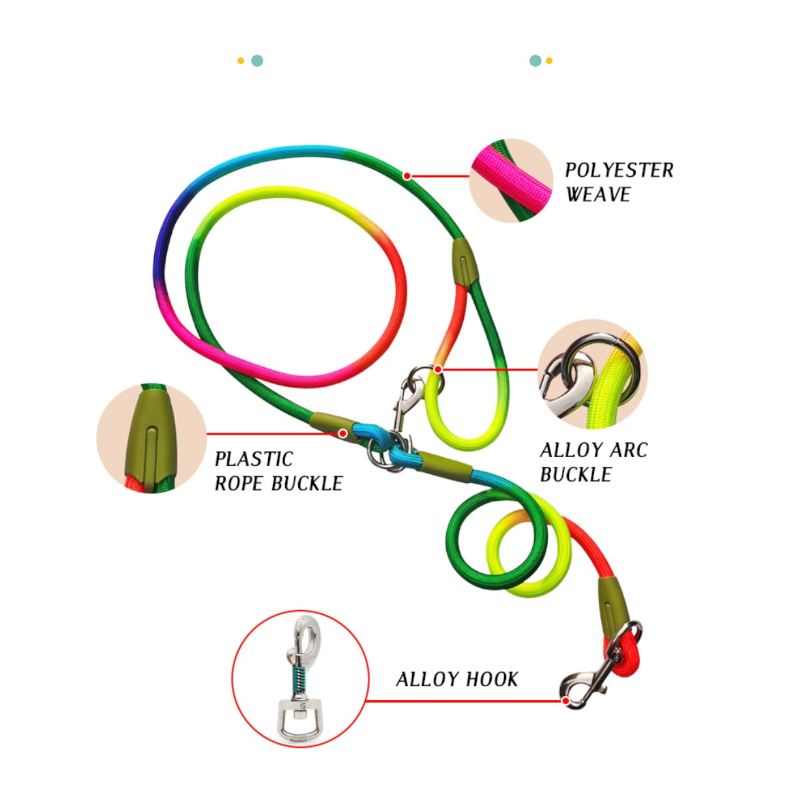 Multifunctional Hands Free Nylon Reflective Dog Leash