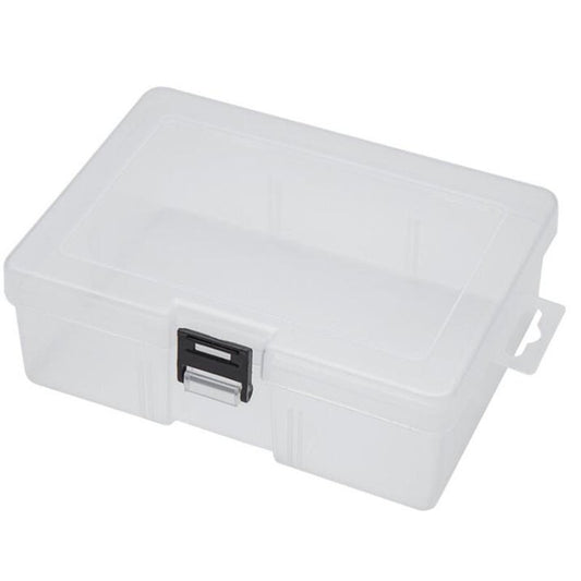 Multipurpose Empty Utility Box Plastic With Lid Snap Closure Transparent Storage Organizer