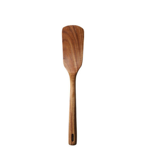 Natural Long Cooking Spoon Shovel Spatula Kitchen Tool Set