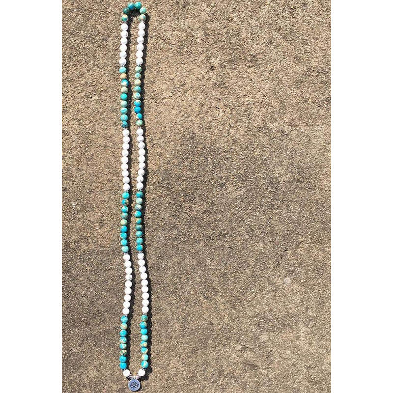 Veile Studios Natural Stone Mala Bracelet 108 Beads Wrap Jewellery