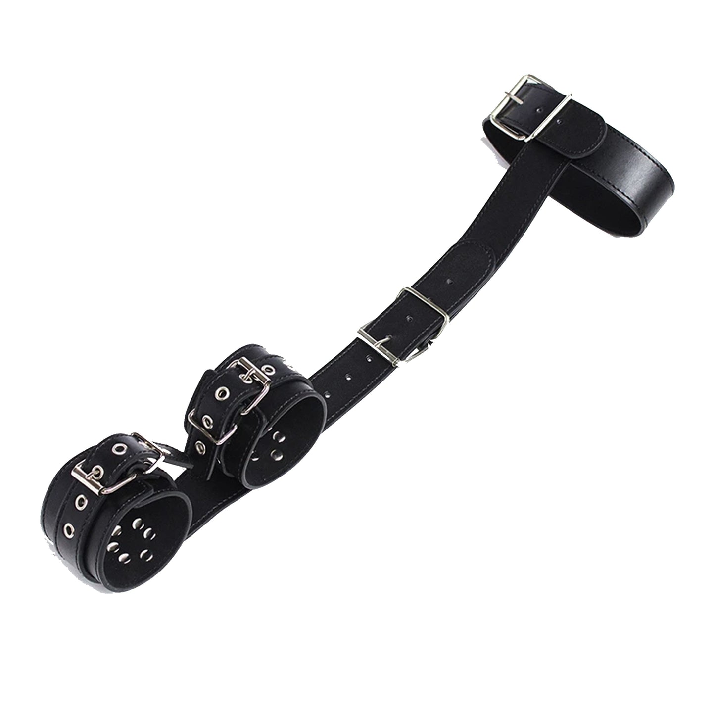 Neck Collar To Wrist Cuffs Bondage Restraints Bdsm