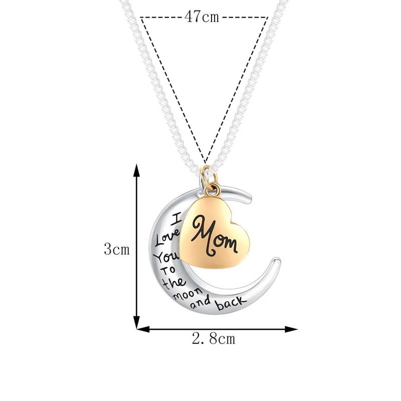 Veile Studios Necklaces I Love You To The Moon And Back Fashion Pendants Y000199