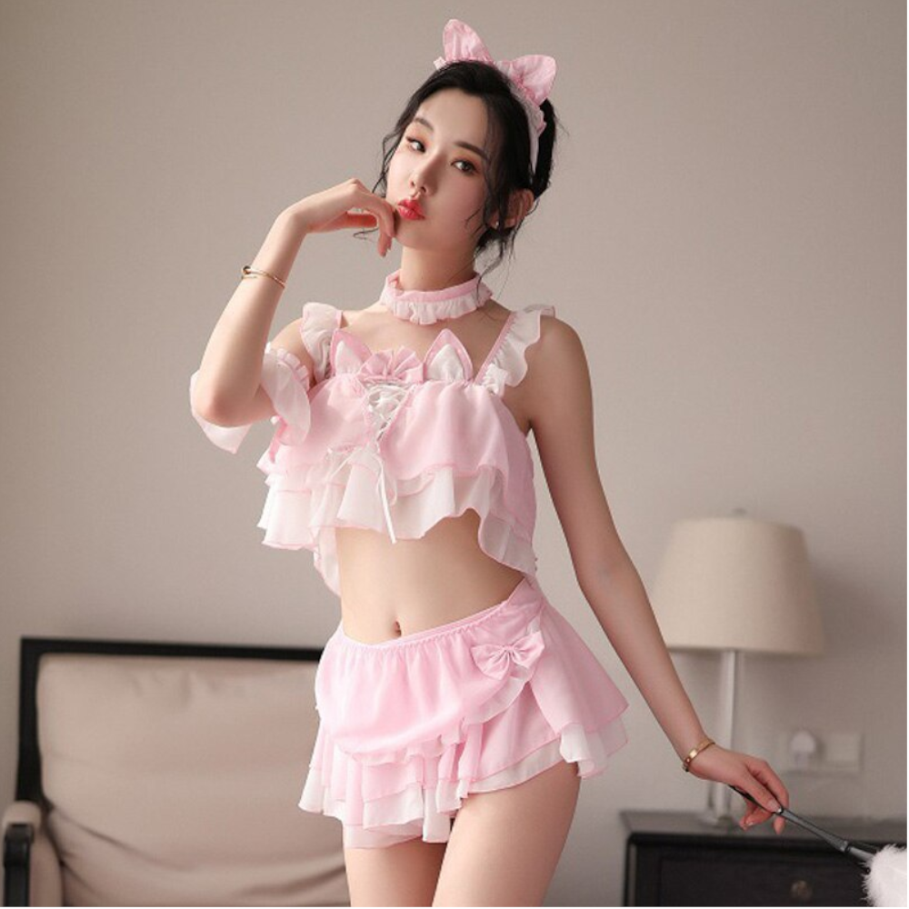 Neko Maid Lingerie Set Cosplay