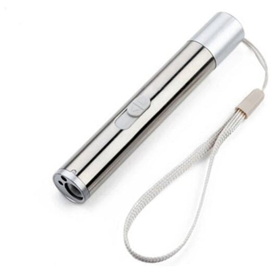 Rechargeable 3-In-1 Infrared Multifunctional Detector Led Flashlight Silver