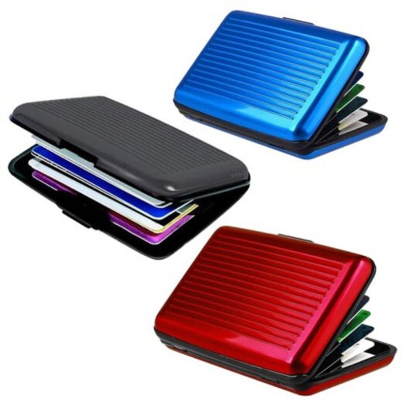Business Credit Card Id Wallet Mini Magnetic Waterproof Black