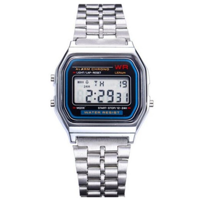 Veile Studios Design Fashion Casual Simple Stainless Steel Digital Sport Watch Warm White