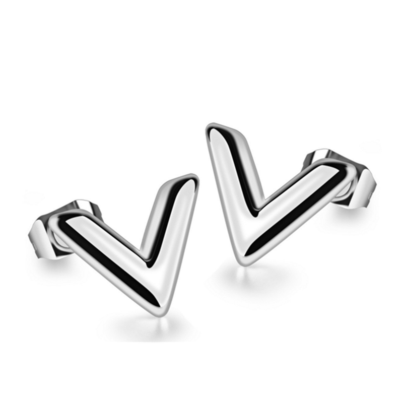 Veile Studios Simple Fashion Titanium Steel Unique Shape Earrings
