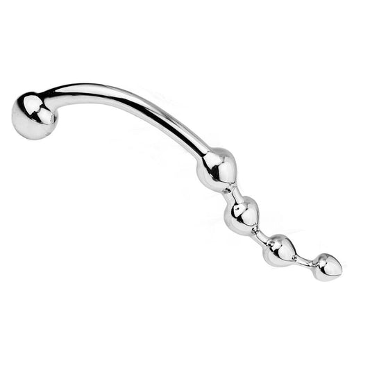 Stainless Steel Anal Beads Double Ended Butt Plug Prostate Massager
