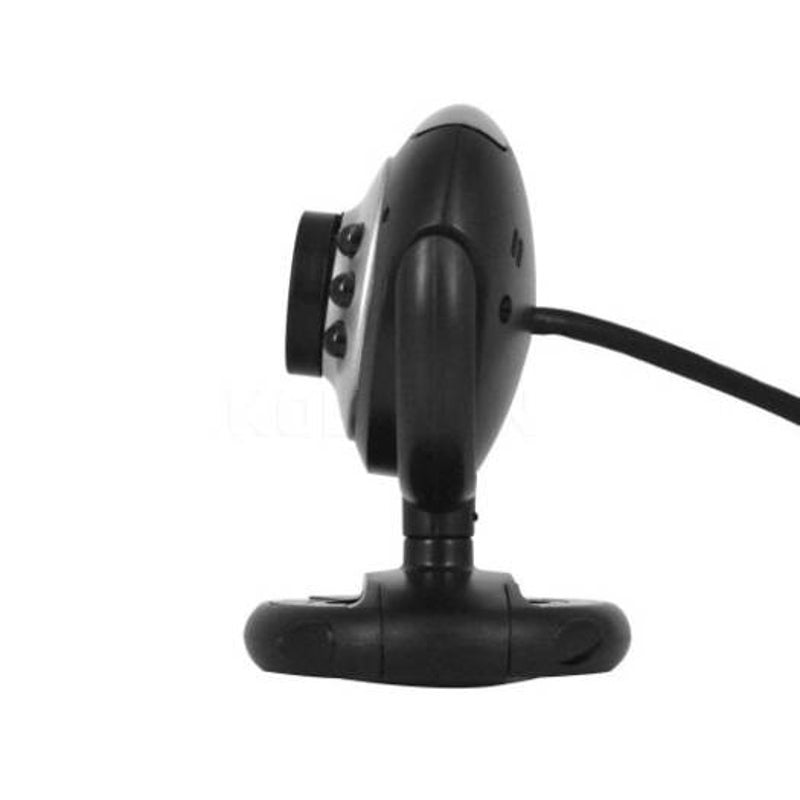 Usb 2.0 Digital Hd Webcam Camera 30.0 Mega Pixels 6 Led With Mic Black