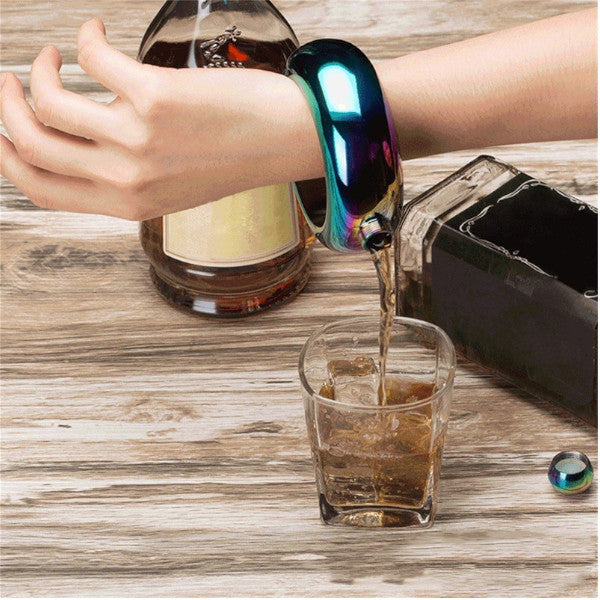 Veile Studios Style 3.5Oz Stainless Steel Jug Bracelet Alcohol Flasks