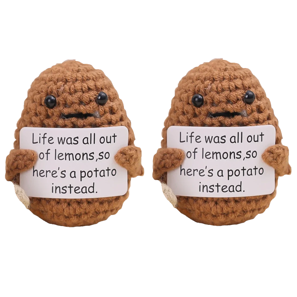 Positive Energy Potato Hug Pocket Mini Handmade Plush Doll For Decoration