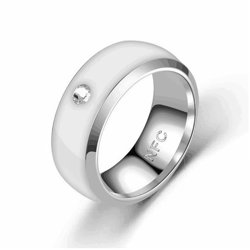 Nfc Smart Finger Digital Ring For Android Phones With Functional Couple Stainless Steel