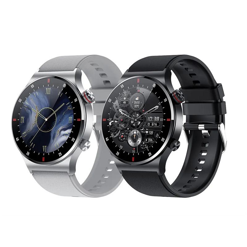 Nfc Bluetooth Calling Sports Fitness Smart Watch For Men Black Silver