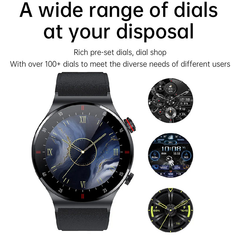 Nfc Bluetooth Calling Sports Fitness Smart Watch For Men Black Silver