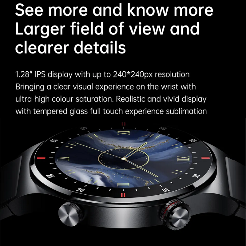 Nfc Bluetooth Calling Sports Fitness Smart Watch For Men Black Silver