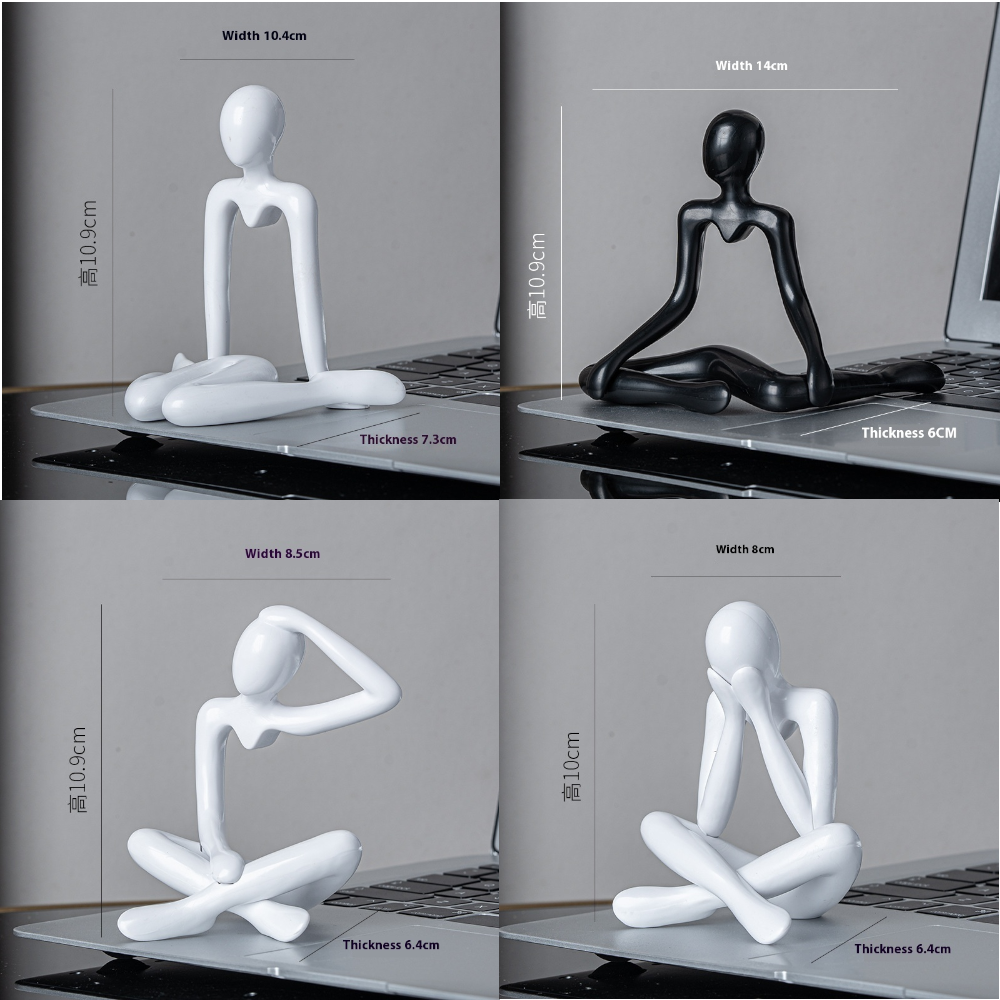 Niche Abstract Character Thinker Plastic Craftwork Ornament Decorations