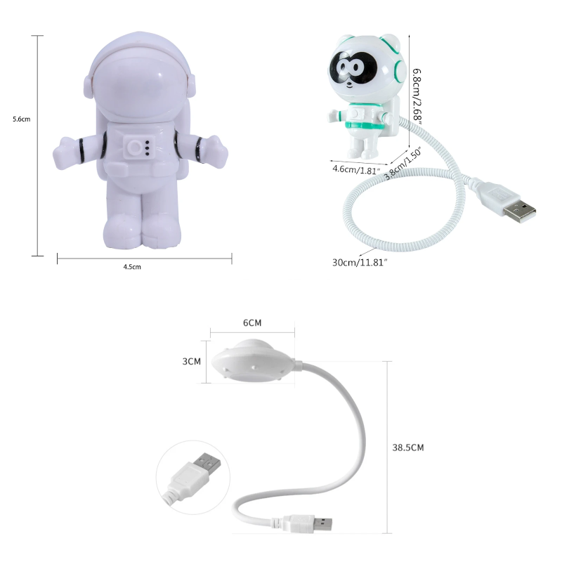 Night Light Led Reading Lamp Usb Flexible Desk For Computer Laptop Decor