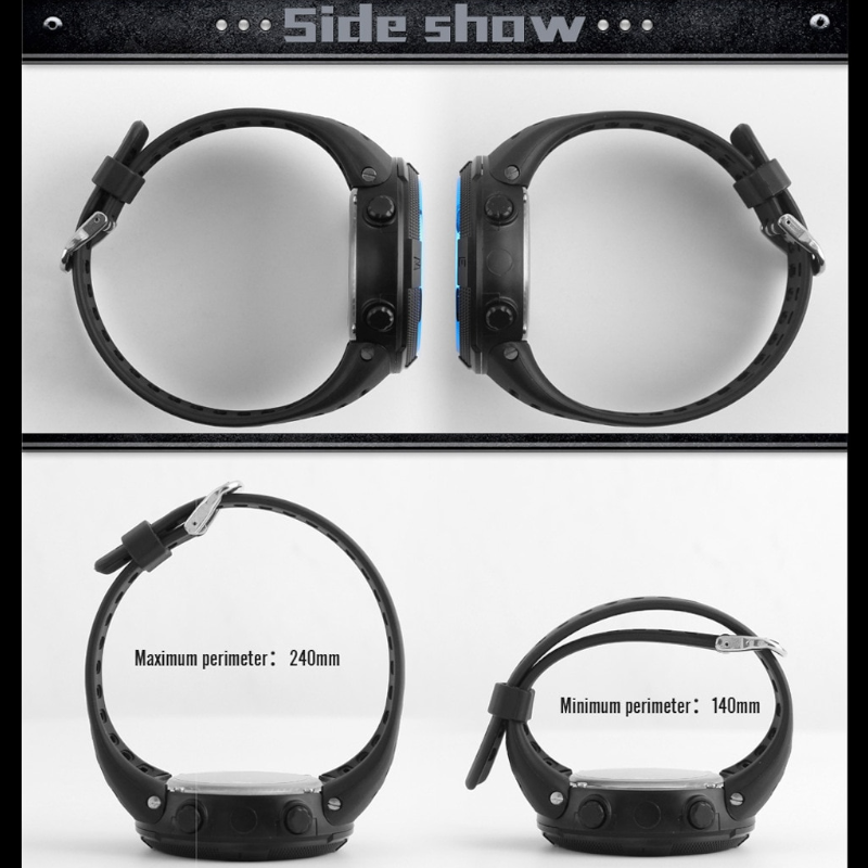 Veile Studios Night Light Sports Electronic Watch Multifunctional Waterproof Black