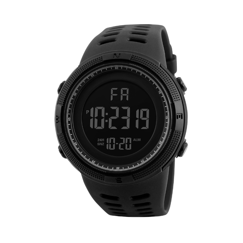 Veile Studios Night Light Sports Electronic Watch Multifunctional Waterproof Black