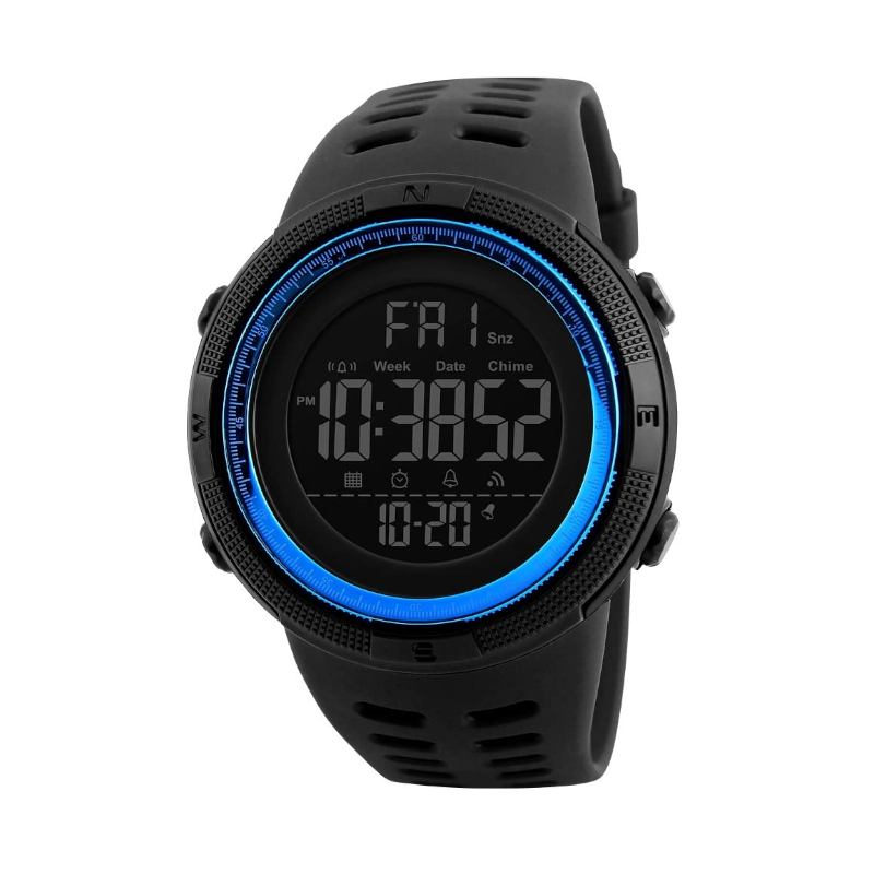 Veile Studios Night Light Sports Electronic Watch Multifunctional Waterproof Black