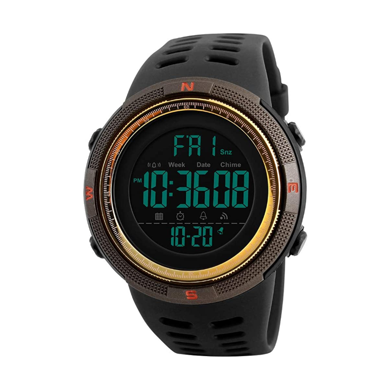 Veile Studios Night Light Sports Electronic Watch Multifunctional Waterproof Black