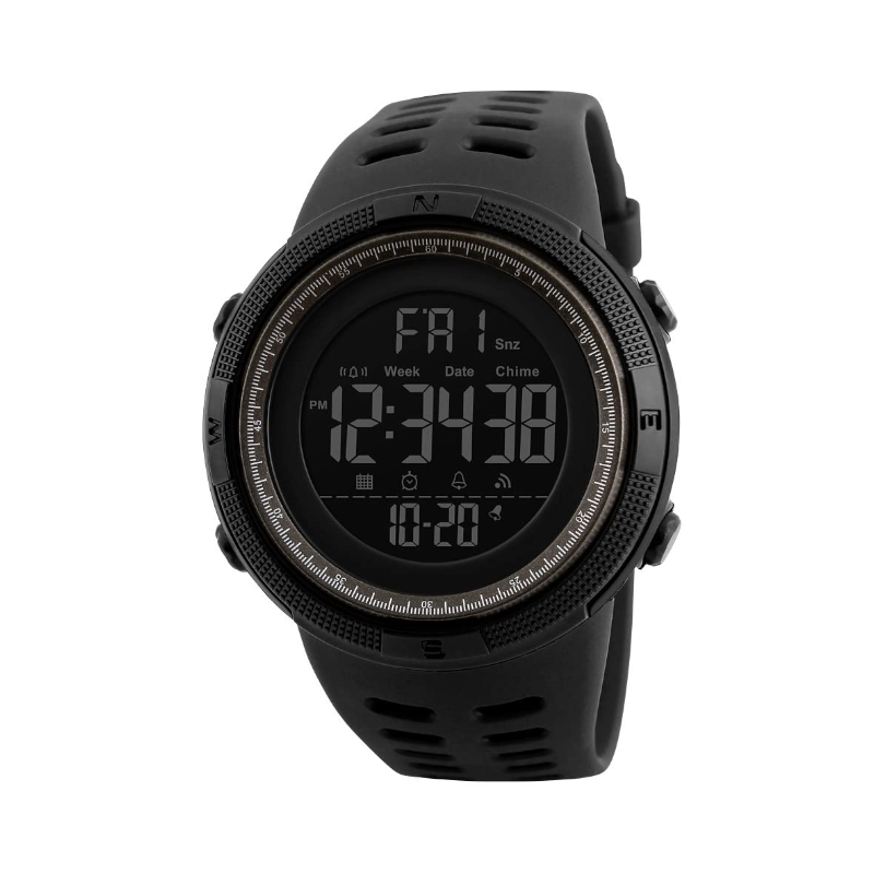 Veile Studios Night Light Sports Electronic Watch Multifunctional Waterproof Black