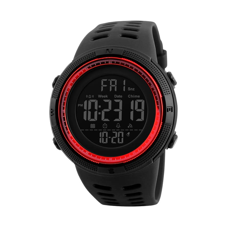 Veile Studios Night Light Sports Electronic Watch Multifunctional Waterproof Black