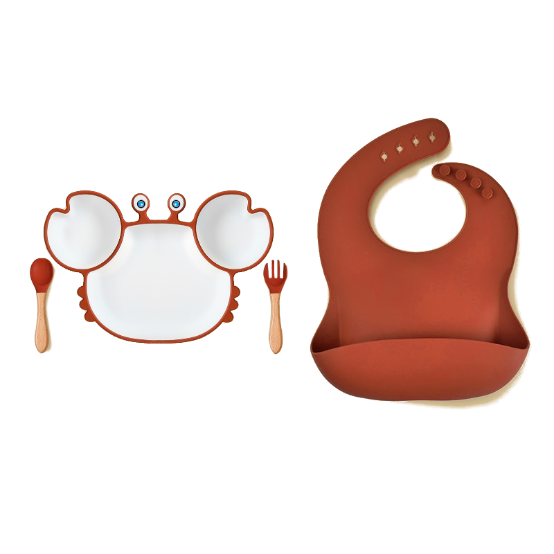 Non-Slip Suction Silicone Baby Bowls Plates Bento Tableware