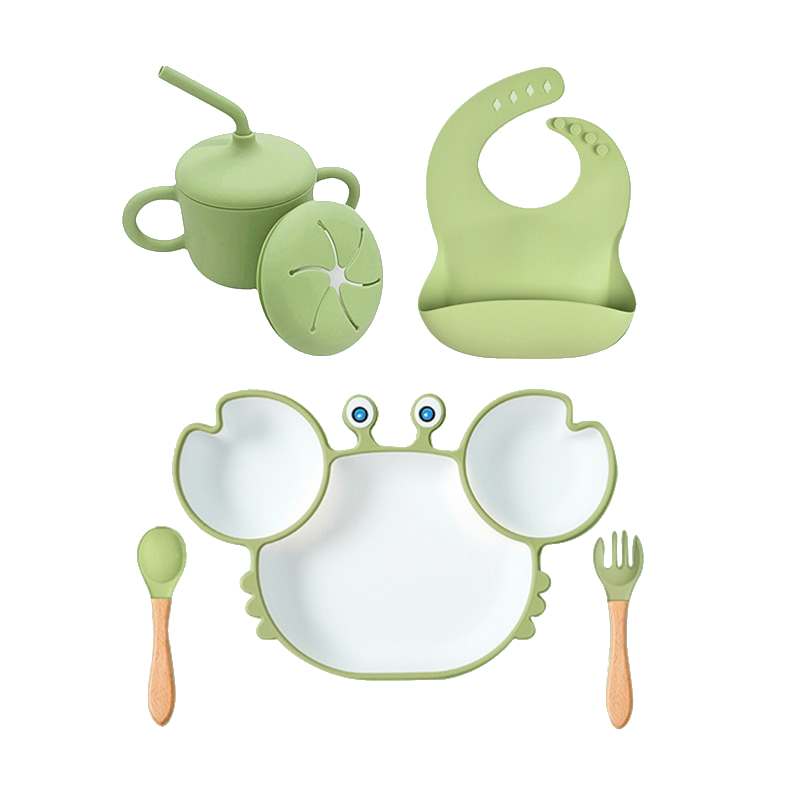Non-Slip Suction Silicone Baby Bowls Plates Bento Tableware