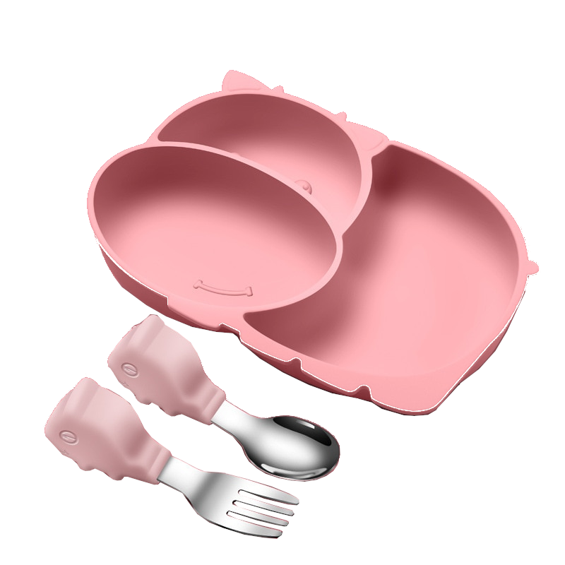 Non-Slip Suction Silicone Baby Bowls Plates Bento Tableware