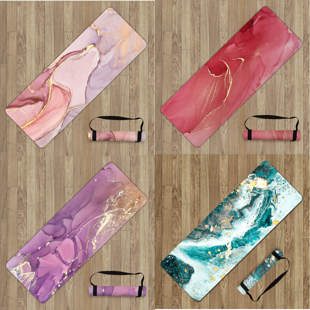 Non-Slip Yoga Mat Portable Foldable Gym Durable Non-Skid Mats Pilates Exercise