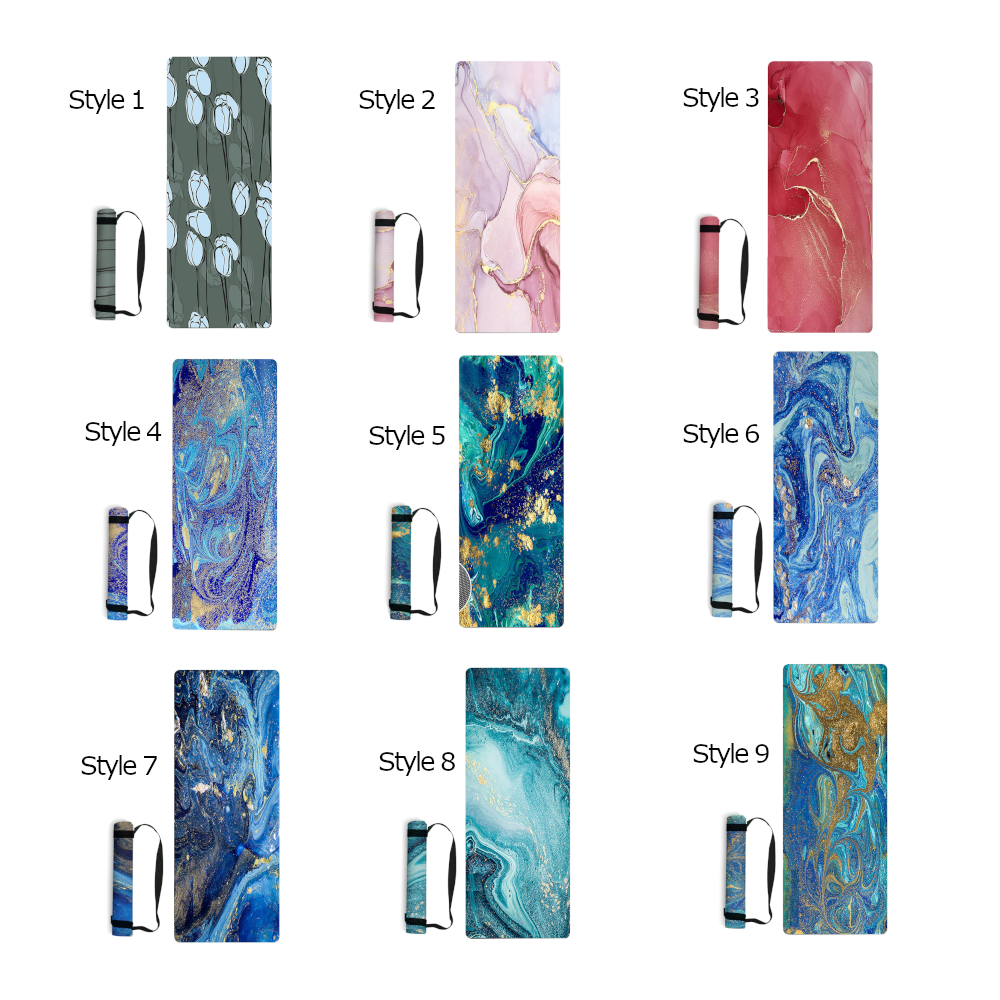 Non-Slip Yoga Mat Portable Foldable Gym Durable Non-Skid Mats Pilates Exercise