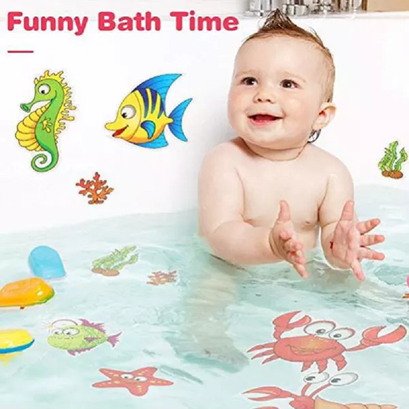 Non Slip Bathtub Stickers Marine Life Bathroom Adhesive Stairs Shower Room